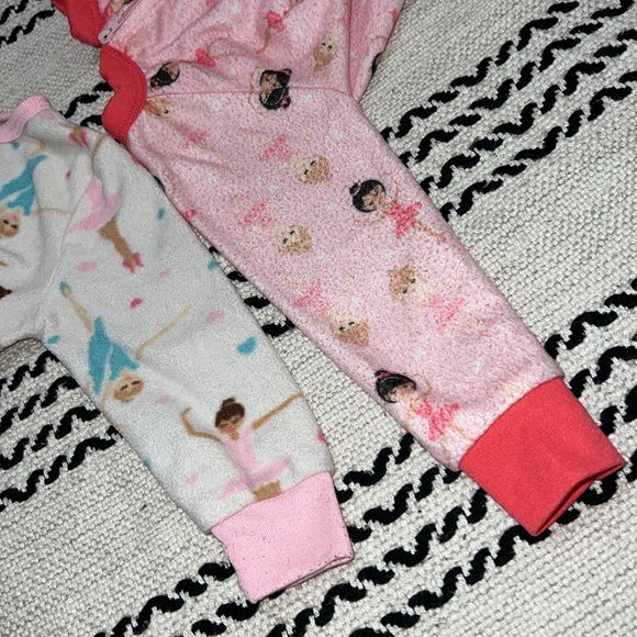 Baby Ballerina Footed Pajama Set - Picture 5 of 10